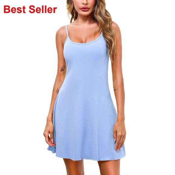 Other - Sleeveless Nightgown Chemise Sleepwear Slip Dress Soft Stretchy Lingerie